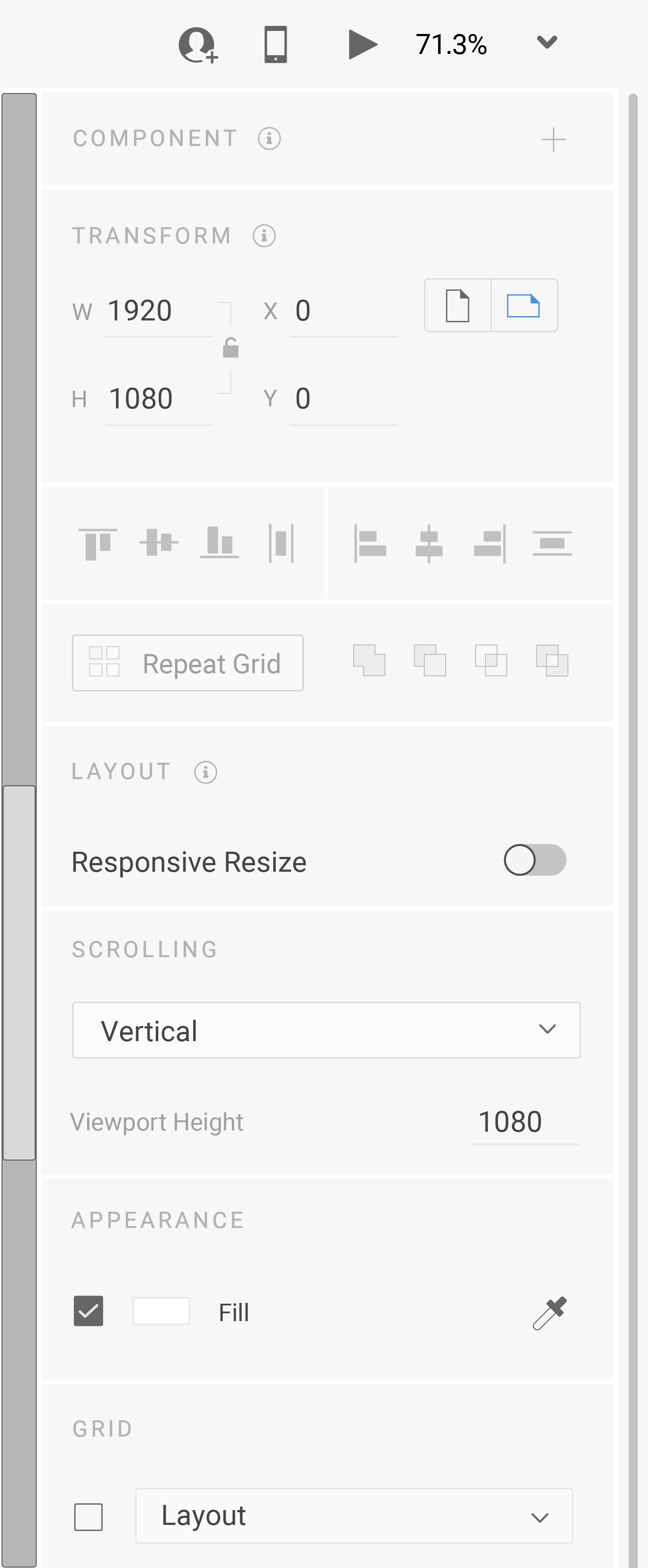 I moved Component to the top because it's more important.