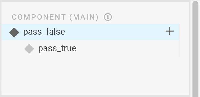 Prototype section: Password states, false and true