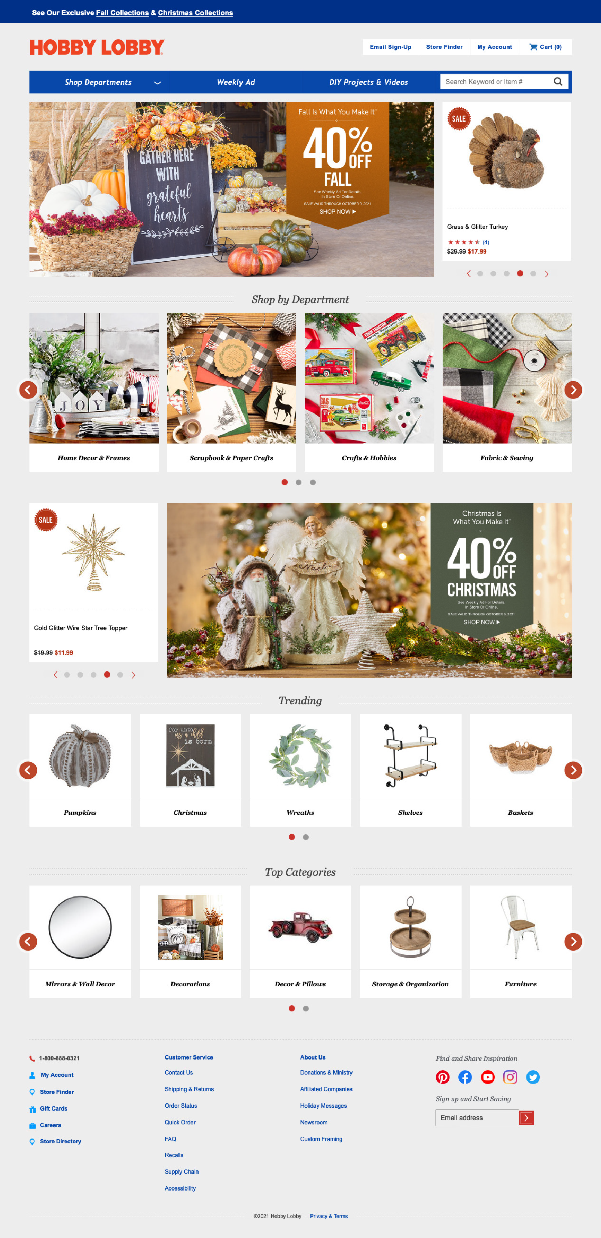 Original Hobby Lobby Site